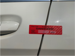 car dealership tamper evident sticker