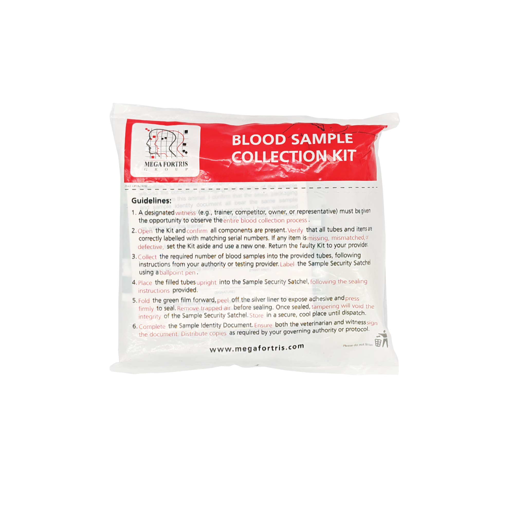Blood Sample Collection Kit - Mega Fortris